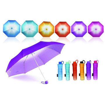 Strip Rainbow Mini Aluminium Windproof Umbrella (YS-3FM21083943R)